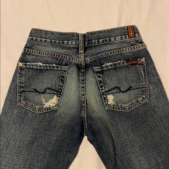 7 For All Mankind Flare Jean Size 25 - Picture 3 of 7